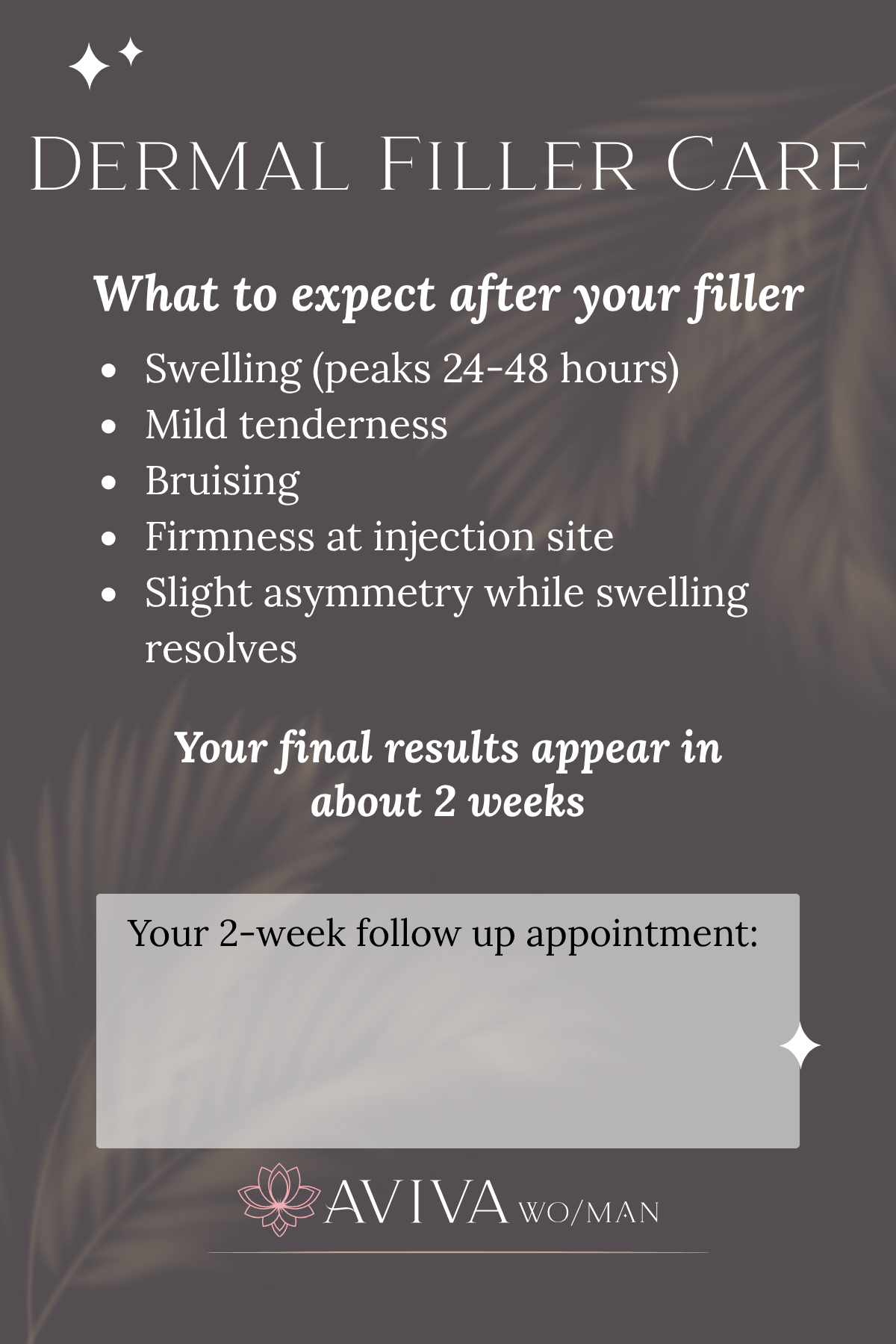 Dermal Filler Care