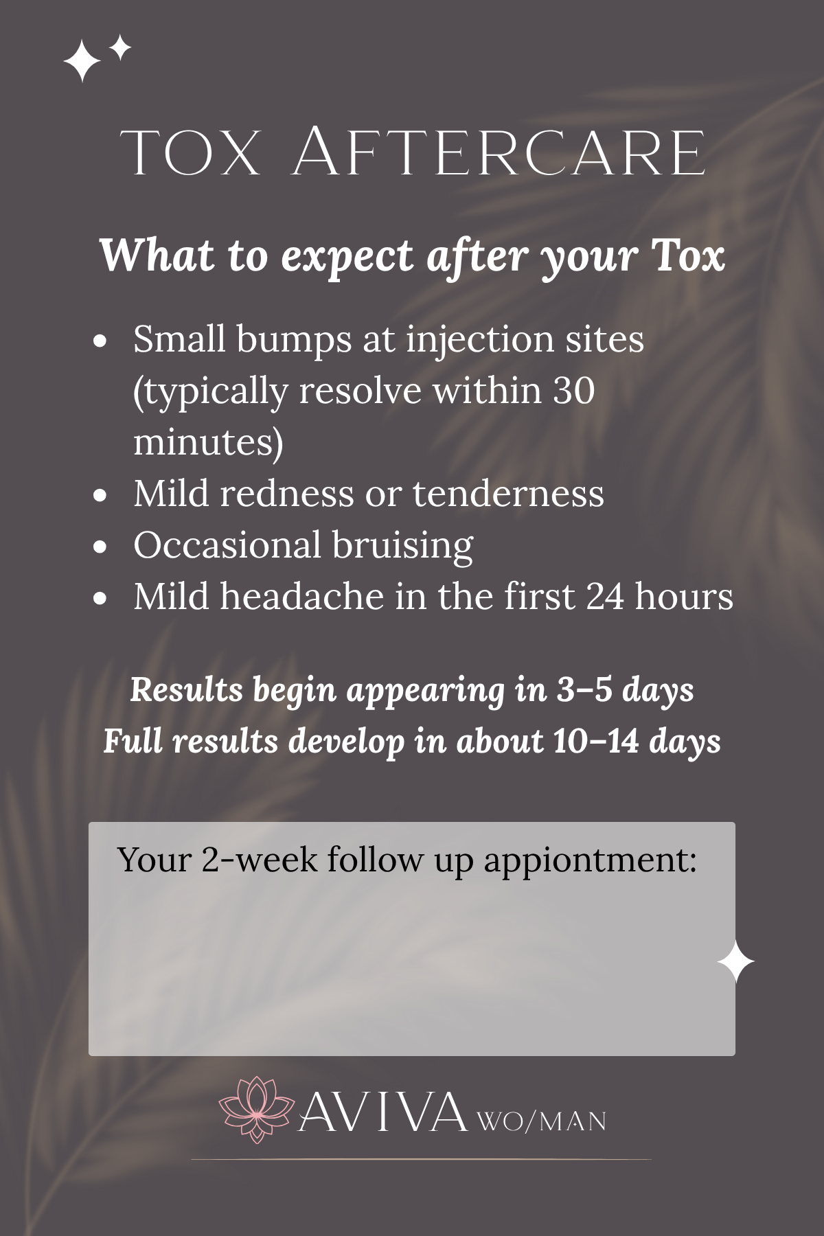 Tox Aftercare