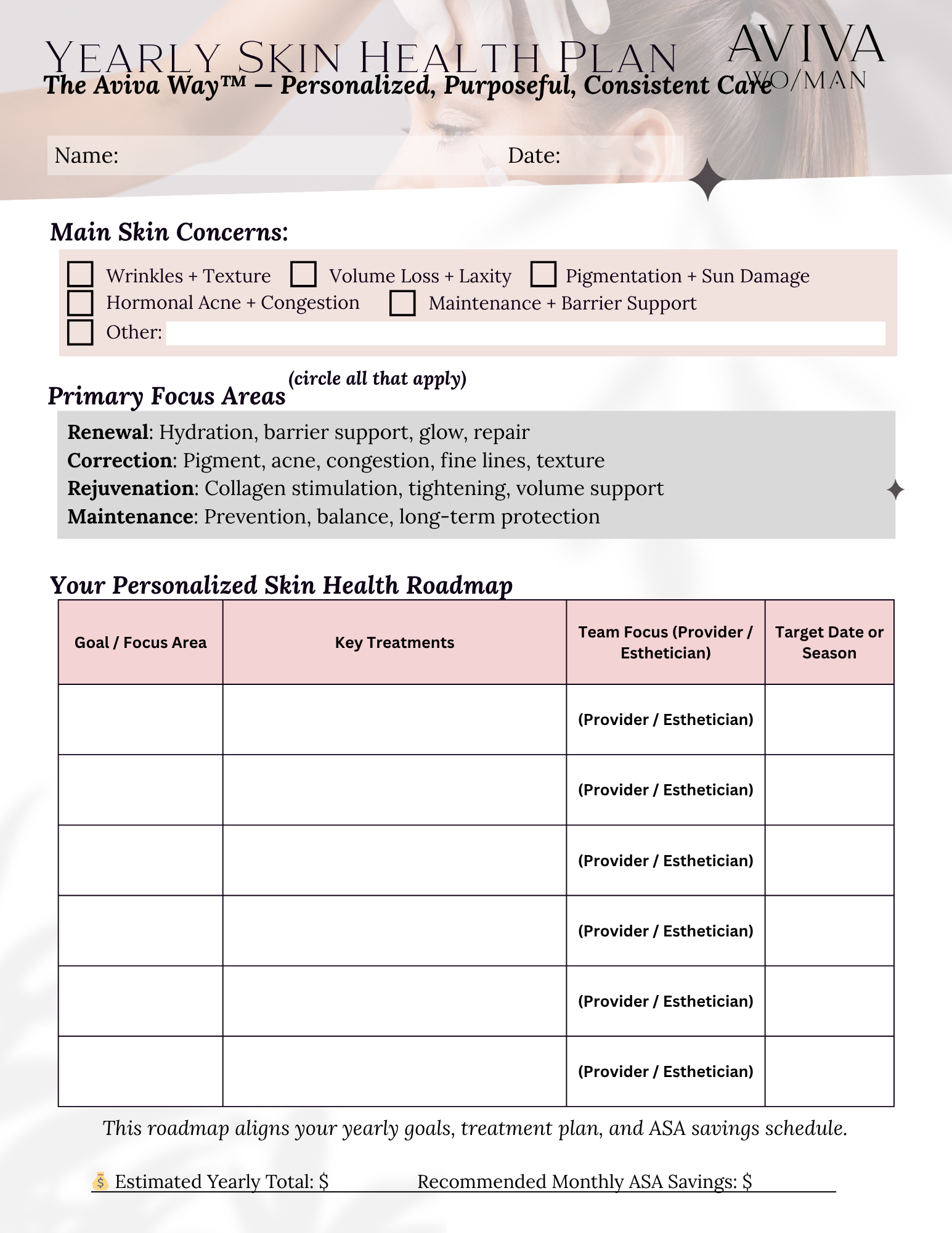 Yearly Skin Health Plan